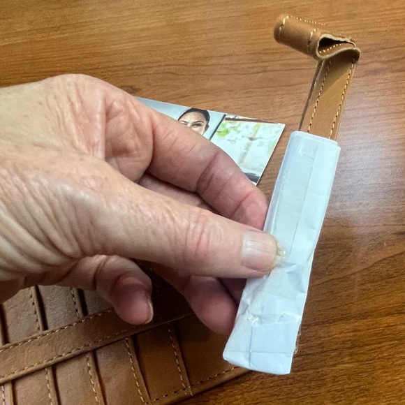 New Rachel Cruze 6 Slot Card Wallet Leather Clutch Zipper Pouch JOYN - Picture 6 of 12